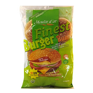 Moulin D'or Finest Burger Bun 6Pcs 450G