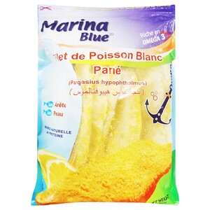Marina Blue Frozen Filet De Poisson Blanc Pané 1Kg