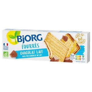 Bjorg Fourrés Chocolat Lait 225G