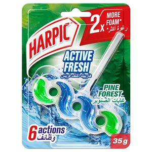 Harpic Active Fresh Power 6 Toilet Cleaner Pine Forest - 35G