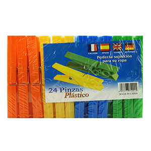 Pince A Linge Plastique *24