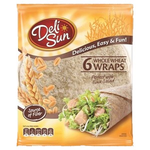 Deli Sun 6 Whole Wheat Wraps 360G