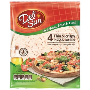 Deli Sun Pizza Bases Thin & Crispy 4 Pieces 320G