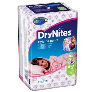 Drynites Girl Jumbo 4-7 Years 17-30Kg