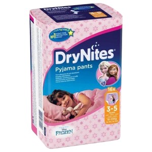 Huggies Drynites Girl Jumbo 3-5 Years 16-23Kg