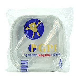 Gpi Square Plate Heavy Duty*20 Pcs