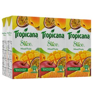 Tropicana Juice Slice Fruits 180Ml 5+1 Free