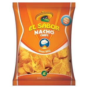 El Sabor Nacho Chips Texas Bbq 100G