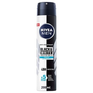 Nivea Deodorant Spray Black & White Invisible Fresh 200Ml