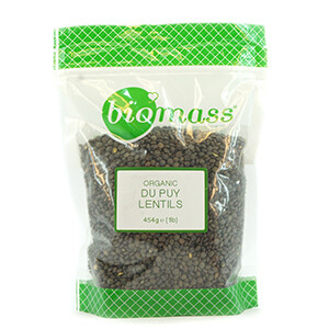 Biomass Organic Du Puy Lentils 454G