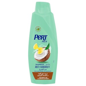 Pert Plus Shampoo Anti Dandruff Coconut Oil & Lemon Extract 600Ml