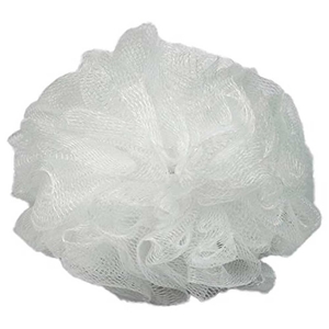 White Mesh Bath Sponge