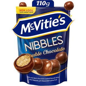 Mcvities Nibbles Digestive Double Chocolate 110G