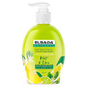 Elsada Antibacterial Liquid Hand Wash Mint & Lime 440Ml