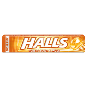 Halls Candy Honey & Lemon Sugar Free 32G