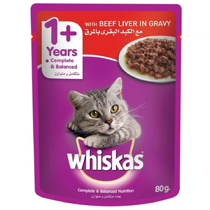 Whiskas Beef Liver In Gravy 80G