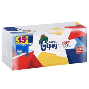 Gipsy Soft Plus Facial Tissue 200 Sheets -15% Off