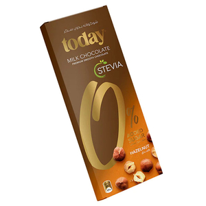 Today Stevia Milk Chocolate Hazelnut Sugar Free 65G