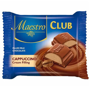 Maestro Club Milk Chocolate With Cappuccino Cream Filling 44G
