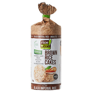Rice Up! Brown Rice Cakes Black Imperial Rice 120G