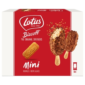 Lotus Ice Cream Mini Biscoff 6 Pieces 46G