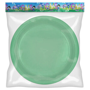 Big Box Birthday Disposable Plate Green 10Pcs
