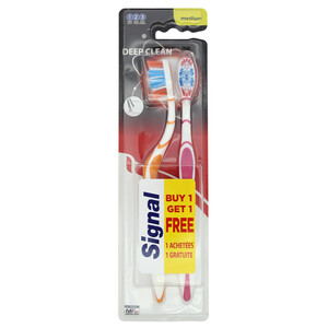 Signal Toothbrush Deep Clean Medium 1+1 Free