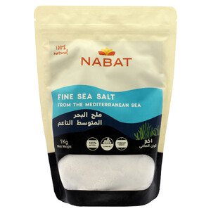 Nabat Mediterranean Sea Salt Fine 1Kg