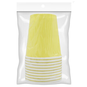 Big Box Birthday Disposable Cup Yellow 10Pcs