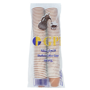 Gpi Coffee Dark Plastic Cups 70Cc *X100