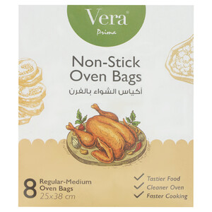 Vera Prima Non-Stick Oven Bags 8Pcs 25X38cm