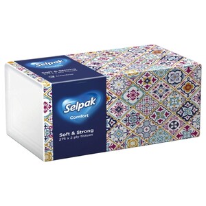 Selpak Facial Tissues Comfort 550 Sheets