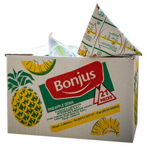 Bonjus Juice Pineapple Pyramide 180Ml X21