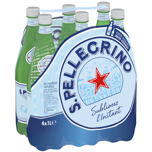 San Pellegrino Sparkling Natural Mineral Water 1L X 6