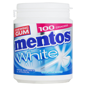 Mentos White Chewing Gum Sugar Free