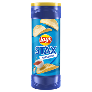 Lay's Stax Potato Chips Salt & Vinegar 155G