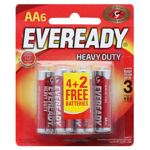 Eveready Batteries Aa6 4+2