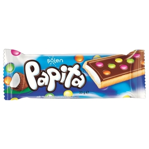 Papita Biscuit Chocolate Coconut Cream & Dragee 33G