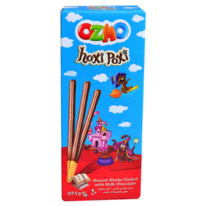Ozmo Hoxi Poxi Biscuit Sticks With Milk Chocolate 27.5G