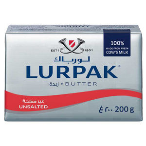 Lurpak Unsalted Butter 200G