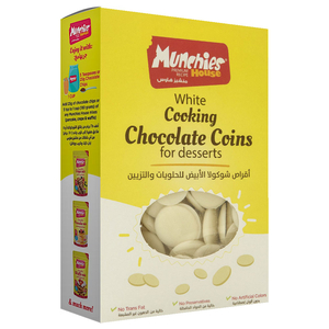 Munchies White Cooking Chocolate Coins 200G