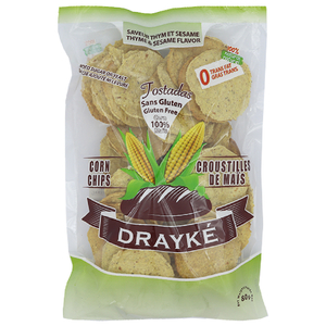 Drayke Corn Chips Thyme & Sesame 80G
