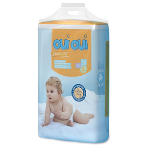 Oui Oui Diapers Size 4 9-18Kg 42 Pieces