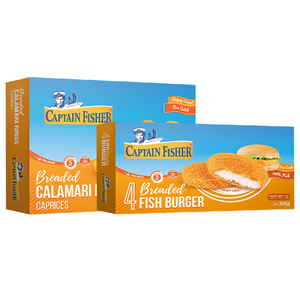 Captain Fisher Calamari 400G & Fish Burger 300G