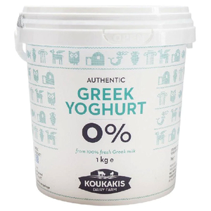 Koukakis Greek Yoghurt Cow 0% Fat 1Kg