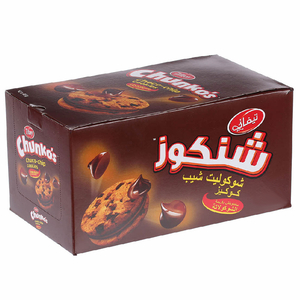 Tiffany Chunko's Chocolate Chip Cookies Filling Chocolate 43G X10