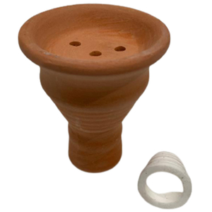 Pro Shisha Clay Bowl + Grommet 1Pc