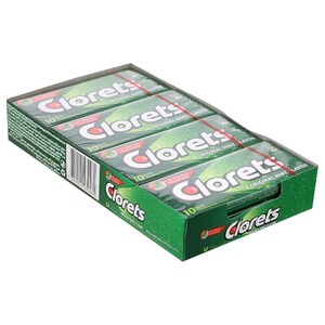 Clorets Chewing Gum Original Mint 10 Pieces 14G X12