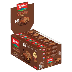 Loacker Wafer Gardena Chocolate 38G X25