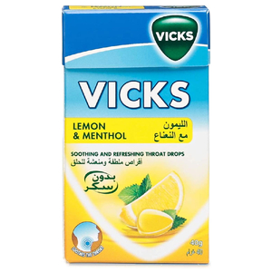 Vicks Fruit Plus C Lemon Sugar Free Box 40G